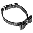 thumbnail image 5 of Collar ajustable de microfibra con doble lazo y diamantes de imitación para gatos, suministro para mascotas, color negro XL, 5 of 5