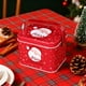 thumbnail image 3 of Decoraciones navideñas, adornos navideños, regalos navideños Caja de almacenamiento de dulces navideños Ambiente festivo Caja de hierro portátil Caja de almacenamiento de postres para picnic Almacenam, 3 of 5