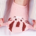 thumbnail image 3 of Blczomt Ankle Socks for Women Low Cut Non Slip Sock Slipper Cotton Pink Lounge Socks for Women, 3 of 4