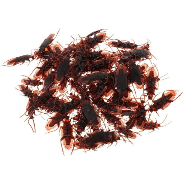20 piezas de cucarachas falsas de plástico, novedad, decoraciones para cucarachas, accesorios de broma para fiestas