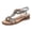 Silver, variant on Rokment Women's Sparkling Rhinestones Wedge Heels Slingback Dressy Sandals Indian Bride Wedding Bling Elastic Ankle Strap Slip on Mid Heels Summer Dress Shoes Black Size 6