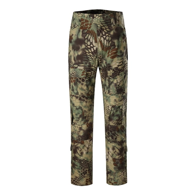 Innerwin Pantalon Taille Élastique Bas Été Cordon Pantalon Ajusté Python Vert M/32