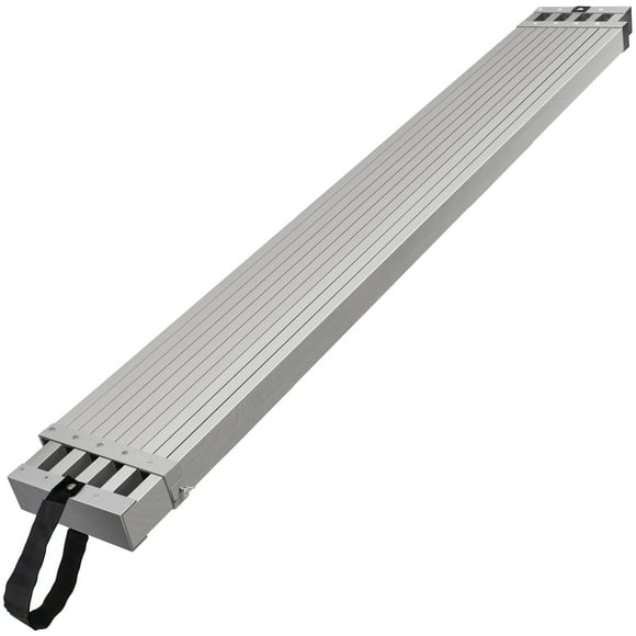 VEVOR Planche de Travail Télescopique en Aluminium, Capacité de 6 à 9 Pieds 500 Lb, Largeur de 12,5 Pouces, Planche d'Écheveau en Aluminium, Planche de Rallonge de Scène avec Accessoire d'Échelle d'Écheveau de Plateforme Antidérapant