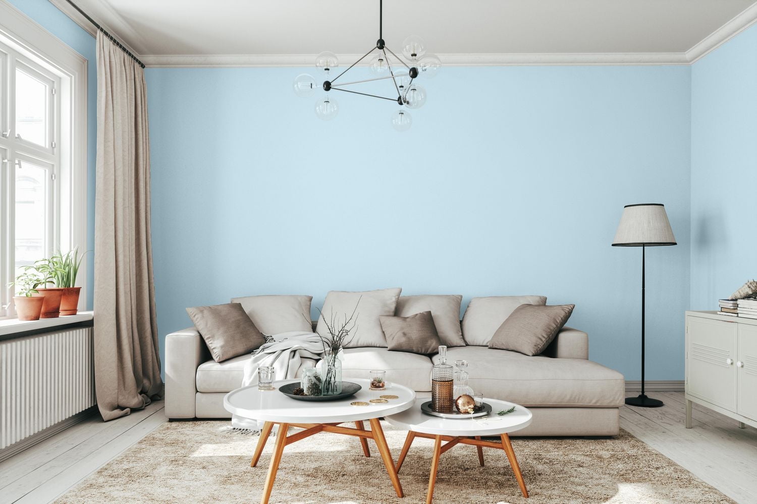 Rust-Oleum Sure Colour™ Peinture + Apprêt, Intérieur Coquille d'oeuf, Bleu Bain Moussant 3,78L 3,78L