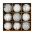 thumbnail image 2 of White Glitter Christmas Hanging Ornament Ball,3.14 Inch Christmas Balls 12pcs Set Christmas Balls Sequins Lace Christmas Decoration Balls Christmas Gift Balls Christmas Tree Decoration, 2 of 5