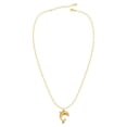 thumbnail image 4 of LuLiaMenton 3PCS Faux Pearl Necklace Gold Plated Seahorse Dolphin Pendant Ocean Summer Jewelry for Women, 4 of 6