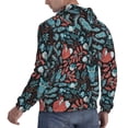 thumbnail image 6 of Naloa Squirrel Owl Autumn Maple Leaves Men's Casual Hooded Collar Drawstring Hoodies Pullover Sweatshirts Casual Long Sleeve Shirts-Medium, 6 of 7