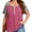 A5-Purple Red, variant on SHOWMALL Women's Plus Henley Shirts V-Neck Button-Up Short Sleeve Tops Burgundy 2X Color-block Casual Dressy Blouse
