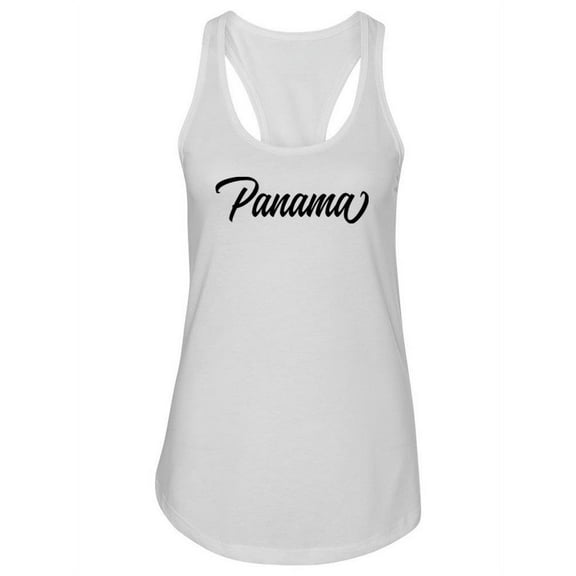 Panama Cursive  Tank Women -Image by Shutterstock, Female Small