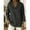 Black, variant on Women's 3/4 Sleeve Tops Solid Color Retro Denim Like Loose 3/4 Sleeve Comfort Neck Shirt V Neck T Shirts for Women