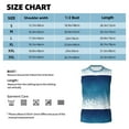 thumbnail image 6 of Balery Christmas Snowflakes Men's Sleeveless Muscle Shirts Workout Tank Top, Moisture Wicking, Odor Protection-Large, 6 of 8