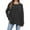 Black, variant on Lixiuxyad Extra Long Layering Plus Size Women's Knit Sweater Casual Loose Fit Round Neck Long Sleeve Basic Pullover Top For Fall Winter Comfortable Stretchy Soft Warm