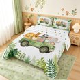 thumbnail image 3 of Manfei Cute Lion Elephant King Size Comforter Sets, Zoo TruckAnimal Comforters King Size, White Sage, Polkadot Reversible, 3 Pieces, 1 Comforter and 2 Pillowcases, 3 of 7