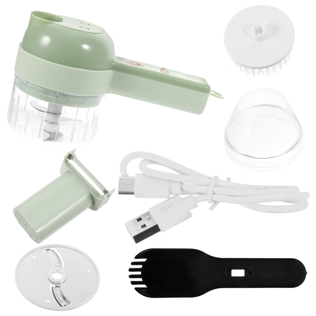 FOMIYES 1Jgo Procesador Eléctrico De Portátil Para Verduras, Carnes Y Ajo En Verde Claro