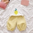 thumbnail image 2 of CAICJ98 Fall Clothes for Toddler Baby Girls 3 6 12 18 Months 2T 3T 4T 5T Girls Winter Outfits Cute Cartoon Long Sleeve Tank Tops and Pants Set 2Pcs (Yellow,18-24 Months), 2 of 5
