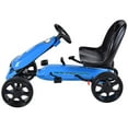 thumbnail image 2 of Patiojoy Kart à Pédales pour Enfants Jouet à Chevaucher avec 4 Roues et Siège Ajustable Bleu, 2 of 9