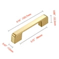 thumbnail image 6 of Utopia Alley Zinc Cabinet Pull, 3.75" Center to Center, Polished Gold, 6 of 9