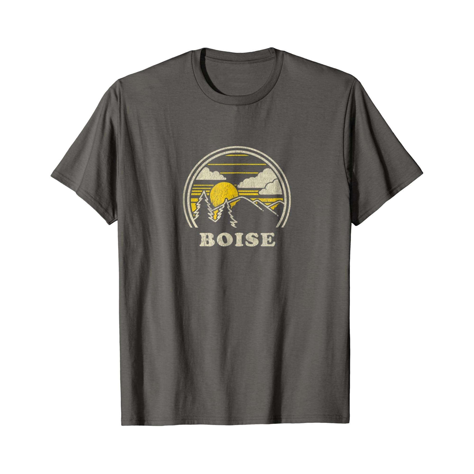 Boise Idaho Id T Shirt Vintage Hiking Mountains Tee