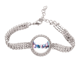 thumbnail image 1 of Edificio moderno rascacielos acuarela Pulsera de tobillera de cadena de tenis, joyería de diamantes, 1 of 3