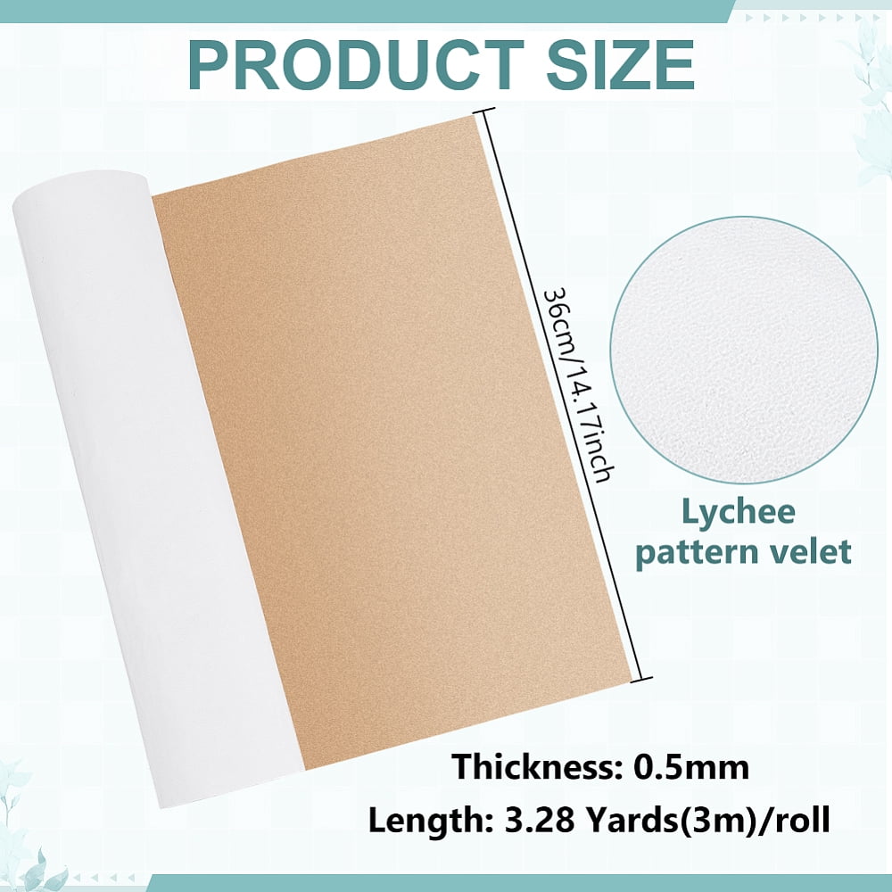 Velvet Fabric Self-adhesive Fabric White 360x0.5mm about 3m/roll DIY