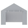 thumbnail image 7 of 12x20 ft Garage Tent Side Wall Canopy Cover, Waterproof & UV Resistant Replacement Tarp for Carport, Includes Ball Bungees (No Frame or Top Cover), 7 of 7