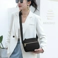 thumbnail image 3 of Bolso bandolera de nailon para mujer, bolso de hombro informal para mujer, color negro, 3 of 5