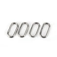 thumbnail image 3 of 100Pcs Stainless Steel Oval Split Rings Swivel Snap Fishing Tackle Connector(10x19mm), 3 of 8