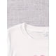 thumbnail image 3 of Girls' Cartoon Hearts Print Short Sleeve T-Shirt - Casual Crew Neck Tee with Slight Stretch, Cotton Knit Fabric (95% Cotton, 5% Spandex) for Summer - Regular Fit Knit Tops for Ages 12 and Under, 3 of 6
