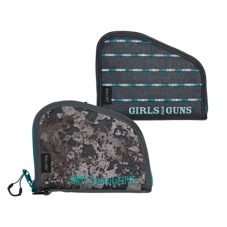 Girls with Guns 8" Handgun Case, 8.63" x 6.75", Shade Camo, N/a, 93-8A 93-8A, Polyester
