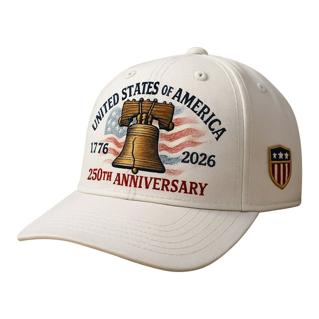 United States 250th Anniversary Hat Bald Printed Patriotic Baseball Cap For Men Women Multi