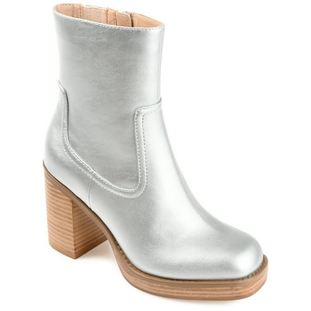 

Journee Collection Womens Brittany Tru Comfort Foam Inside Zip Platform Booties