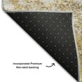 thumbnail image 5 of Addison Rugs Mayfield Premium Machine Washable Transitional Modern Gold Round Rug, 8' x 8', 5 of 5