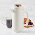 thumbnail image 1 of BonJour Coffee & Tea Ceramic French Press Coffee Maker, 8-Demitasse-Cup, Matte White, 1 of 1