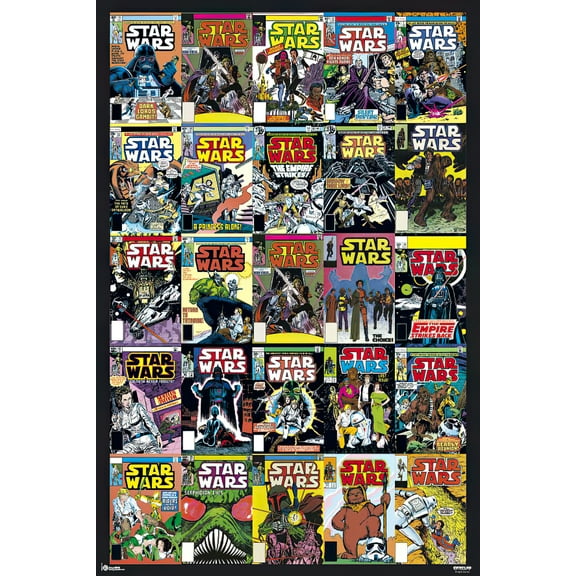 Star Wars - Movie Poster / Print (Comic Covers) (Size: 24" X 36")