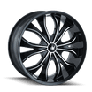 Mazzi Edge-337 22X8.5 5X110/5X115 35Et 72.56Cb Black/Machined - Walmart.com