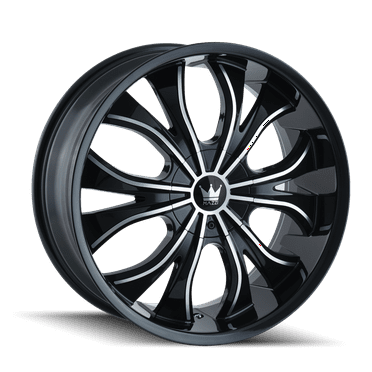 Mazzi Hustler-342 22X9.5 5X115/5X120 18Et 74.1Cb Black/Machined