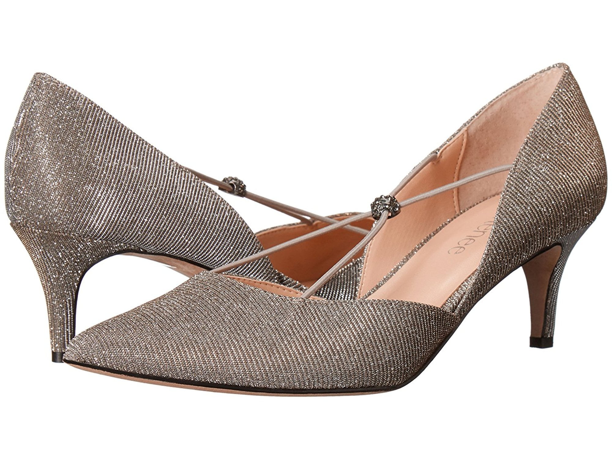 J. Renee J.Renee Womens Veeva Pointed Toe Dorsay Pumps, Pewter, Size