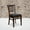 Black Vinyl Seat/Walnut Wood Frame, variant on BizChair 2 Pk. Ladder Back Mahogany Wood Restaurant Chair