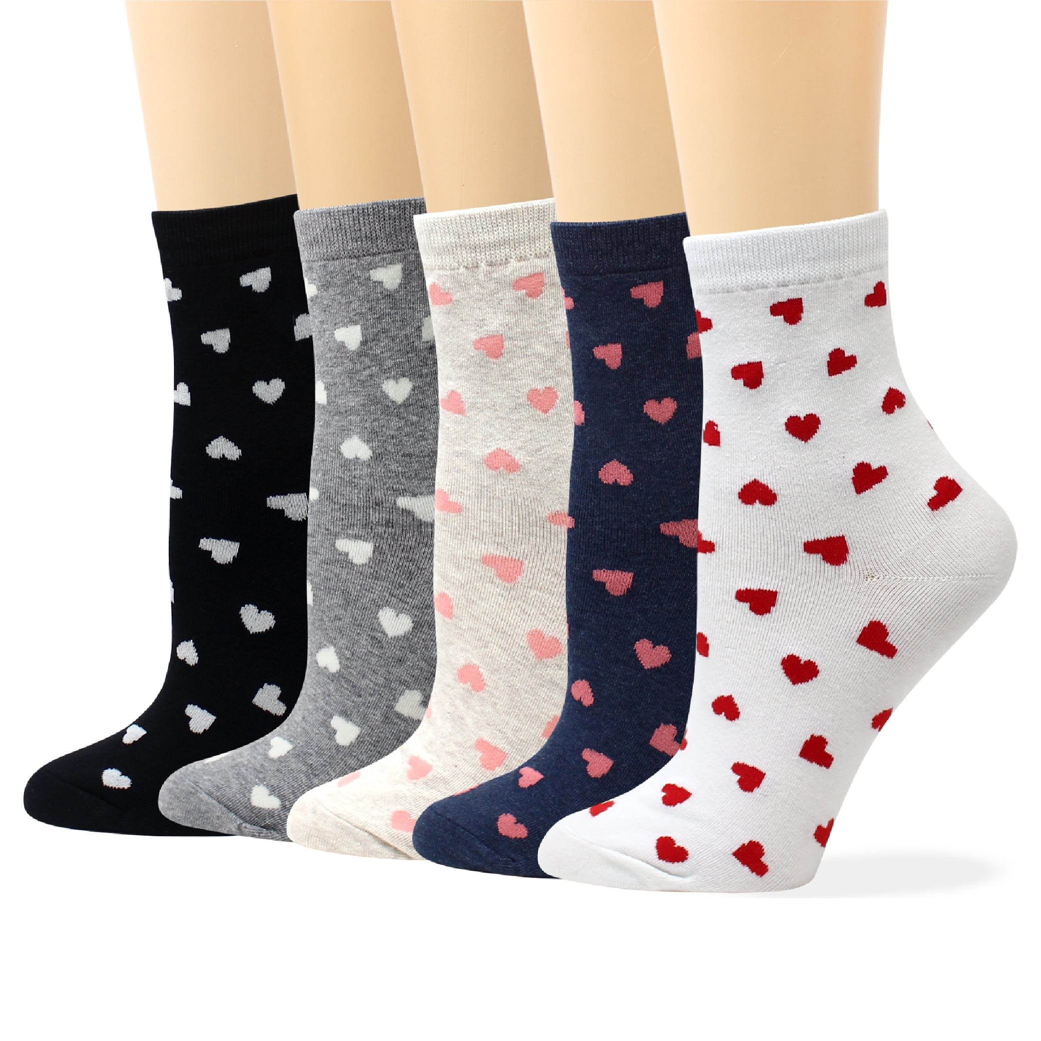 LIVEBEAR Korean Socks - Heart, Love - Walmart.com