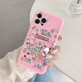 thumbnail image 1 of Phone Case for For Apple iphone 12 Pro Max 11 Mini Girls Anti-drop Cartoon Cinnamoroll Kuromi Hello Kitty Silicone Printed Cover LXY, 1 of 7