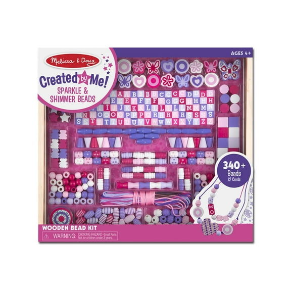 Melissa & Doug Created by Me! Sparkle & Shimmer - Jewelry craft kit - wood