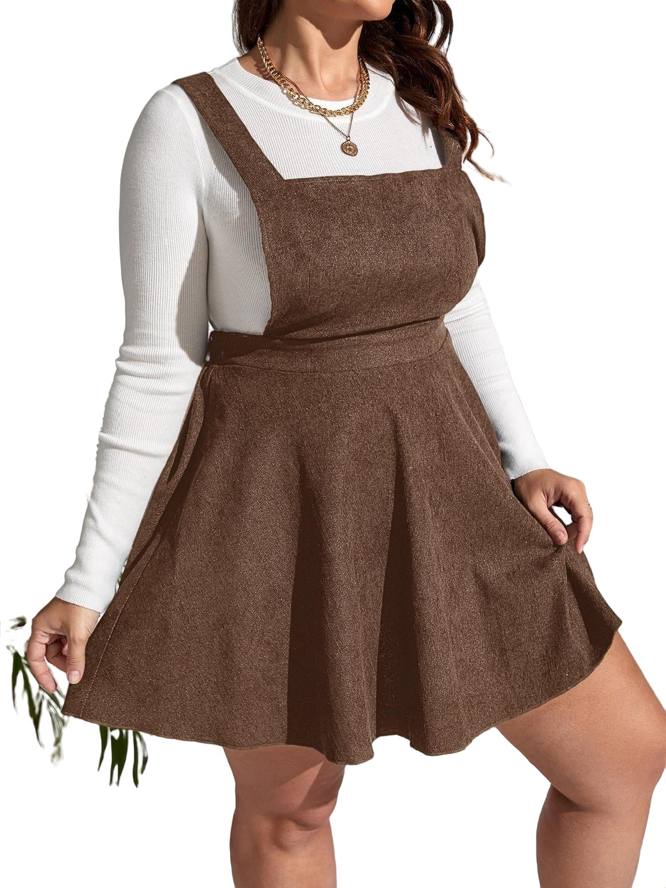 Maroon overall dress online