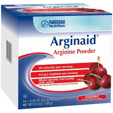 Arginaid Arginine Powder, Cherry, 9.2g Packets - Box of 14