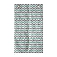 thumbnail image 1 of Chevron Hanging Pocket Organizer, Chevron Pattern Geometric Wavy Zigzag Herringbone Stripes Illustration, Printed Polyester Storage Bag with Pockets, 21" x 31", Seafoam Grey White, 1 of 2