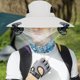thumbnail image 2 of Sombrero con ventilador solar, sombrero con ventiladores, energía solar, ventilador solar ancho, sombrero para pesca al aire libre, carga solar USB, 2 of 6