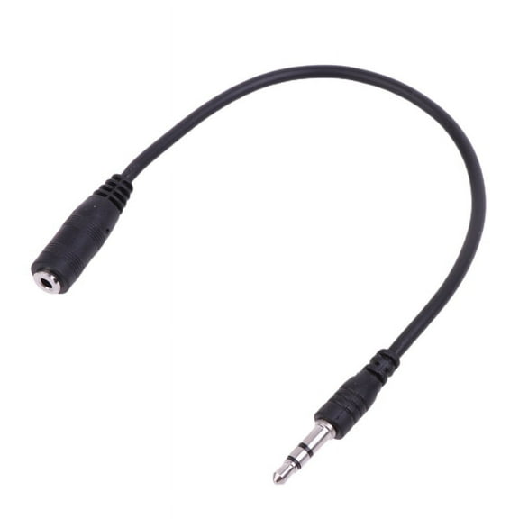 2.5mm Female to 3.5mm Male Stereo Audio Cable Gold Plated Aux Extension Cable for Headphone Laptop Phone 20cm/7.9''