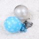 thumbnail image 5 of Juego de 10 globos de látex navideños de 12 pulgadas con estampado de copos de nieve de colores, para decorar fiestas navideñas y fiestas en casa (5 plateados y 5 azules)., 5 of 7
