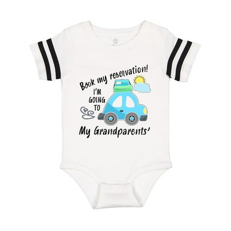 

Inktastic Book my Reservation! I m Going To My Grandparents Gift Baby Boy or Baby Girl Bodysuit