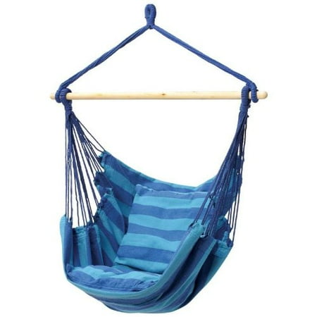 Hammock Swing Chair Hanging Rope Chair Portable Porch Seat With