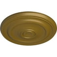 thumbnail image 3 of Ekena Millwork 15 7/8"OD x 1 1/2"P Kepler Traditional Ceiling Medallion (For Canopies up to 3 3/4"), Hand-Painted Gold, 3 of 5